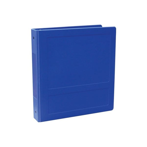 Omnimed Omnimed 1-1/2" Molded Ring Binder, 3-Ring, Side Open, Holds 300 Sheets, Blue 205009-BL3 - main